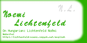 noemi lichtenfeld business card